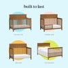 image:imagedaVinci Autumn 4in1 Baby Crib Convertible to Toddler Bed Daybed FullSize Bed  Easy Assembly  GREENGUARD Certified  4 Adjustable Mattress Heights  Conversion Kit Sold Separately Chestnut  GREENGUARD Certified Converts to Toddler Bed Daybed FullSize Bed  4 Adjustable Heights  Conversion Kits Sold Separately