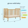 image:imagedaVinci Jenny Lind 3in1 Convertible Baby Crib Navy  GREENGUARD Gold Certified Converts to Toddler Bed amp Daybed 4 Adjustable Mattress Heights  Conversion Kit Sold SeparatelyHoney
