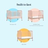 image:imagedaVinci Jenny Lind 3in1 Convertible Baby Crib Navy  GREENGUARD Gold Certified Converts to Toddler Bed amp Daybed 4 Adjustable Mattress Heights  Conversion Kit Sold SeparatelyBlush Pink