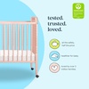 image:imagedaVinci Jenny Lind 3in1 Convertible Baby Crib Navy  GREENGUARD Gold Certified Converts to Toddler Bed amp Daybed 4 Adjustable Mattress Heights  Conversion Kit Sold SeparatelyBlush Pink