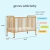 image:imagedaVinci Jenny Lind 3in1 Convertible Baby Crib Navy  GREENGUARD Gold Certified Converts to Toddler Bed amp Daybed 4 Adjustable Mattress Heights  Conversion Kit Sold SeparatelyHoney