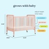 image:imagedaVinci Jenny Lind 3in1 Convertible Baby Crib Navy  GREENGUARD Gold Certified Converts to Toddler Bed amp Daybed 4 Adjustable Mattress Heights  Conversion Kit Sold SeparatelyBlush Pink