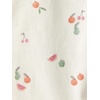 image:imagelittle planet by carters Unisex Baby 3pack Short Sleeve Bodysuits Made With Organic CottonMint  Sweet Cream  Fruit Print