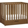 image:imageCarters by DaVinci Colby 4in1 Convertible Mini Crib with Trundle Drawer in White Greenguard Gold Certified Undercrib StorageWalnut