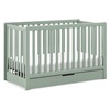 image:imageCarters by Davinci Colby 4in1 Convertible Crib with Trundle Drawer in Light Sage Greenguard Gold Certified Undercrib Storage