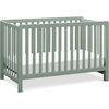 image:imageCarters by Davinci Colby LowProfile 4in1 Baby Crib Walnut  GREENGUARD Certified Crib Convertible to Toddler Bed Daybed amp FullSize Bed 4 Adjustable Mattress Heights Easy to AssembleLight Sage