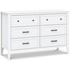 image:imageDavinci Beau 6Drawer Baby Dresser GREENGUARD Gold Certified Honey  6 Spacious SmoothGliding Drawers w Ample Storage  Durable amp Modern EasytoAssemble Nursery Dresser for Kids Boys amp GirlsWhite