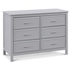 image:imageDavinci Charlie 6Drawer Double Dresser in WhiteGrey