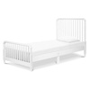 image:imageDavinci Jenny Lind TwinBed with Wood Spindle Posts in EbonyMattress Support Slats IncludedWhite