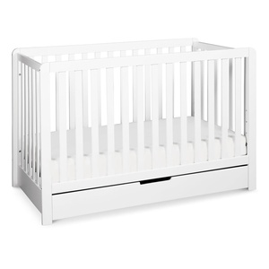 image:imageCarters by DaVinci Colby 4in1 Convertible Crib with Trundle Drawer in White Greenguard Gold Certified Undercrib Storage