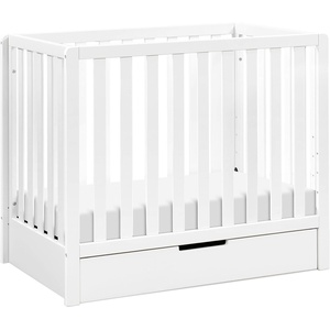 image:imageCarters by DaVinci Colby 4in1 Convertible Mini Crib with Trundle Drawer in White Greenguard Gold Certified Undercrib StorageWhite