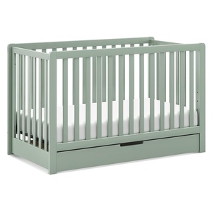 image:imageCarters by Davinci Colby 4in1 Convertible Crib with Trundle Drawer in Light Sage Greenguard Gold Certified Undercrib Storage