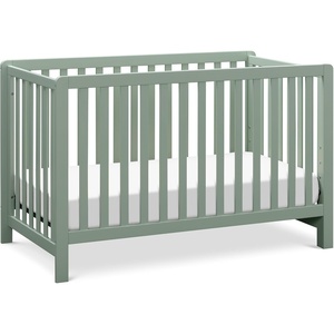 image:imageCarters by Davinci Colby LowProfile 4in1 Baby Crib Walnut  GREENGUARD Certified Crib Convertible to Toddler Bed Daybed amp FullSize Bed 4 Adjustable Mattress Heights Easy to AssembleLight Sage