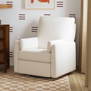image:imageCarters by Davinci Ethan Swivel Recliner  Performance Cream Linen  GREENGUARD Gold CertiPURUS Certified Glider w 360 Swivel  Spacious Seating for Extra Comfort  Water amp Stain ResistantPerformance Cream