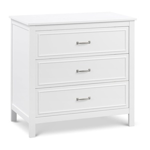 image:imageDavinci Charlie 3 Drawer Dresser  GREENGUARD Gold Certified Small Dresser with Drawers Chest for Nursery  Bedside Nightstand  Wooden Cabinet for Bedroom Living Room Closet  Easy Assembly GreyWhite