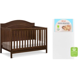 image:imageDavinci Charlie 4in1 Convertible Crib GREENGUARD Certified Honey  Converts to Toddler Bed Daybed FullSize Bed 4 Adjustable Mattress Heights Conversion Kits Sold Separately Easy AssemblyEspresso