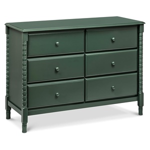 image:imageDavinci Jenny Lind Spindle 6Drawer Dresser in EbonyForest Green