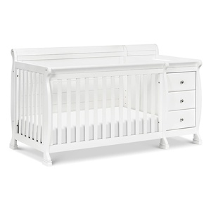 image:imageDavinci Kalani 4in1 Convertible Crib amp Changer Combo Gray  GREENGUARD Gold Certified Converts to Toddler Bed Daybed amp FullSize Bed 4 Adjustable Mattress Heights Easy to AssembleWhite