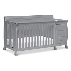 image:imageDavinci Kalani 4in1 Convertible Crib amp Changer Combo Gray  GREENGUARD Gold Certified Converts to Toddler Bed Daybed amp FullSize Bed 4 Adjustable Mattress Heights Easy to AssembleGrey