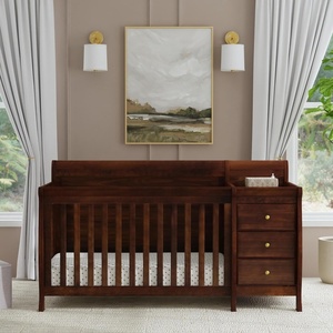 image:imageDavinci Kalani 4in1 Convertible Crib amp Changer Combo Gray  GREENGUARD Gold Certified Converts to Toddler Bed Daybed amp FullSize Bed 4 Adjustable Mattress Heights Easy to AssembleEspresso