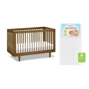image:imageDavinci Marley 3in1 Convertible Baby Crib Walnut  GREENGUARD Gold Certified FSC Certified Converts to Toddler Bed amp Daybed 4 Adjustable Mattress Heights  Easy AssemblyWalnut Bundle