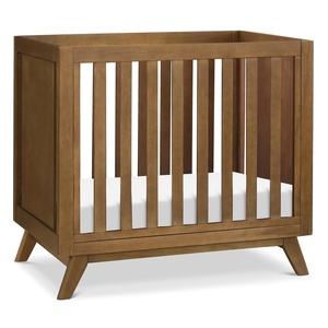 image:imageDavinci Otto 3in1 Convertible Mini Baby Crib w 4 Mattress  Honey  GREENGUARD Gold Certified Mini Crib Convertible to Toddler Bed amp Daybed  Easy to Assemble  4 Adjustable Mattress HeightsWalnut