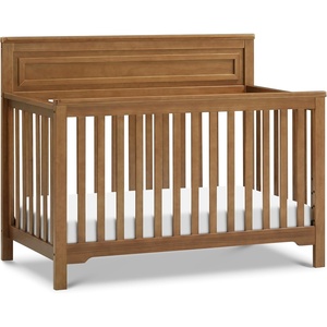 image:imagedaVinci Autumn 4in1 Baby Crib Convertible to Toddler Bed Daybed FullSize Bed  Easy Assembly  GREENGUARD Certified  4 Adjustable Mattress Heights  Conversion Kit Sold Separately Chestnut  GREENGUARD Certified Converts to Toddler Bed Daybed FullSize Bed  4 Adjustable Heights  Conversion Kits Sold Separately