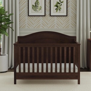 image:imagedaVinci Charlie 4in1 Baby Crib Convertible to Toddler Bed Daybed FullSize Bed Easy Assembly  GREENGUARD Gold Certified  4 Adjustable Mattress Heights Conversion Kit Sold Separately  Espresso