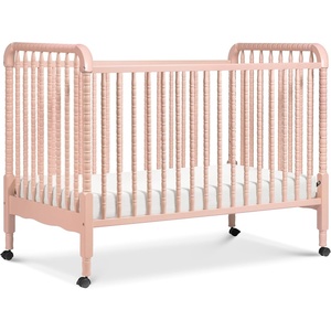image:imagedaVinci Jenny Lind 3in1 Convertible Baby Crib Navy  GREENGUARD Gold Certified Converts to Toddler Bed amp Daybed 4 Adjustable Mattress Heights  Conversion Kit Sold SeparatelyBlush Pink