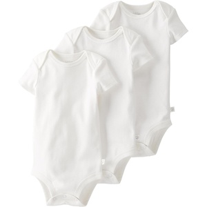 image:imagelittle planet by carters Unisex Baby 3pack Short Sleeve Bodysuits Made With Organic CottonOffwhite