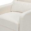 image:imageCarters by daVinci Adrian 360 Swivel Glider Chair w Storage Ottoman  Water amp Stain Resistant Rocking Chair Glider  GREENGUARD Gold amp FSC Certified Glider Rocking Chair for Nursery amp Living RoomIvory Boucle