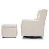 image:imageCarters by daVinci Adrian 360 Swivel Glider Chair w Storage Ottoman  Water amp Stain Resistant Rocking Chair Glider  GREENGUARD Gold amp FSC Certified Glider Rocking Chair for Nursery amp Living RoomIvory Boucle