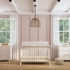 image:imagedaVinci Kalani 4in1 Convertible Baby Crib  GREENGUARD Gold Certified Convertible Crib to Toddler Bed Daybed FullSize Bed  Strong Easy to Assemble  Four Adjustable Mattress Heights  ChestnutWhite