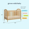 image:imageDavinci Beau 3in1 Baby Crib Convertible to Toddler Bed Daybed  Durable and Easy to Assemble  GREENGUARD Gold Certified  4 Adjustable Mattress Heights Conversion Kit Sold Separately  EbonyHoney