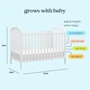 image:imageDavinci Beau 3in1 Baby Crib Convertible to Toddler Bed Daybed  Durable and Easy to Assemble  GREENGUARD Gold Certified  4 Adjustable Mattress Heights Conversion Kit Sold Separately  EbonyWhite