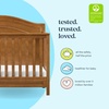image:imageDavinci Charlie 4in1 Convertible Crib GREENGUARD Certified Forest Green  Converts to Toddler Bed Daybed FullSize Bed 4 Adjustable Mattress Heights Conversion Kits Sold Separately Easy AssemblyChestnut