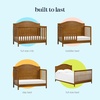 image:imageDavinci Charlie 4in1 Convertible Crib GREENGUARD Certified Forest Green  Converts to Toddler Bed Daybed FullSize Bed 4 Adjustable Mattress Heights Conversion Kits Sold Separately Easy AssemblyChestnut