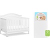 image:imageDavinci Charlie 4in1 Convertible Crib GREENGUARD Certified Forest Green  Converts to Toddler Bed Daybed FullSize Bed 4 Adjustable Mattress Heights Conversion Kits Sold Separately Easy AssemblyWhite