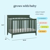 image:imageDavinci Grove 4in1 Convertible Crib in Forest Green Greenguard Gold Certified