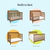 image:imagedaVinci Grove 4in1 Baby Crib Convertible to Toddler Bed Daybed FullSize Bed  Easy Assembly  GREENGUARD Gold Certified  4 Adjustable Mattress Heights Conversion Kits Sold Separately  Chestnut