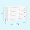 image:imageDavinci Sammy Scallop 6Drawer Baby Dresser Powder Blue  GREENGUARD Gold Certified  SmoothGliding Drawers  Durable amp Modern EasytoAssemble Nursery Dresser for Kids Boys amp GirlsWhite