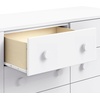 image:imageDavinci Sammy Scallop 6Drawer Baby Dresser Powder Blue  GREENGUARD Gold Certified  SmoothGliding Drawers  Durable amp Modern EasytoAssemble Nursery Dresser for Kids Boys amp GirlsWhite