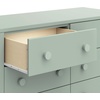 image:imageDavinci Sammy Scallop 6Drawer Baby Dresser Powder Blue  GREENGUARD Gold Certified  SmoothGliding Drawers  Durable amp Modern EasytoAssemble Nursery Dresser for Kids Boys amp GirlsLight Sage
