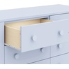image:imageDavinci Sammy Scallop 6Drawer Baby Dresser Powder Blue  GREENGUARD Gold Certified  SmoothGliding Drawers  Durable amp Modern EasytoAssemble Nursery Dresser for Kids Boys amp GirlsPowder Blue