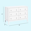 image:imageDavinci Sammy Scallop 6Drawer Baby Dresser Powder Blue  GREENGUARD Gold Certified  SmoothGliding Drawers  Durable amp Modern EasytoAssemble Nursery Dresser for Kids Boys amp GirlsWhite
