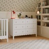 image:imageDavinci Sammy Scallop 6Drawer Baby Dresser Powder Blue  GREENGUARD Gold Certified  SmoothGliding Drawers  Durable amp Modern EasytoAssemble Nursery Dresser for Kids Boys amp GirlsWhite