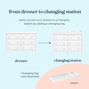 image:imageDavinci Sammy Scallop 6Drawer Baby Dresser Powder Blue  GREENGUARD Gold Certified  SmoothGliding Drawers  Durable amp Modern EasytoAssemble Nursery Dresser for Kids Boys amp GirlsWhite
