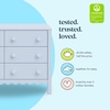 image:imageDavinci Sammy Scallop 6Drawer Baby Dresser Powder Blue  GREENGUARD Gold Certified  SmoothGliding Drawers  Durable amp Modern EasytoAssemble Nursery Dresser for Kids Boys amp GirlsPowder Blue