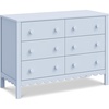 image:imageDavinci Sammy Scallop 6Drawer Baby Dresser Powder Blue  GREENGUARD Gold Certified  SmoothGliding Drawers  Durable amp Modern EasytoAssemble Nursery Dresser for Kids Boys amp GirlsPowder Blue