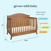 image:imageDavinci Emmett 4in1 Convertible Crib in Chestnut Greenguard Gold CertifiedChestnut